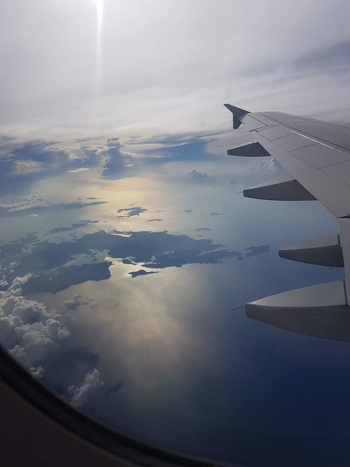 Top view of an island