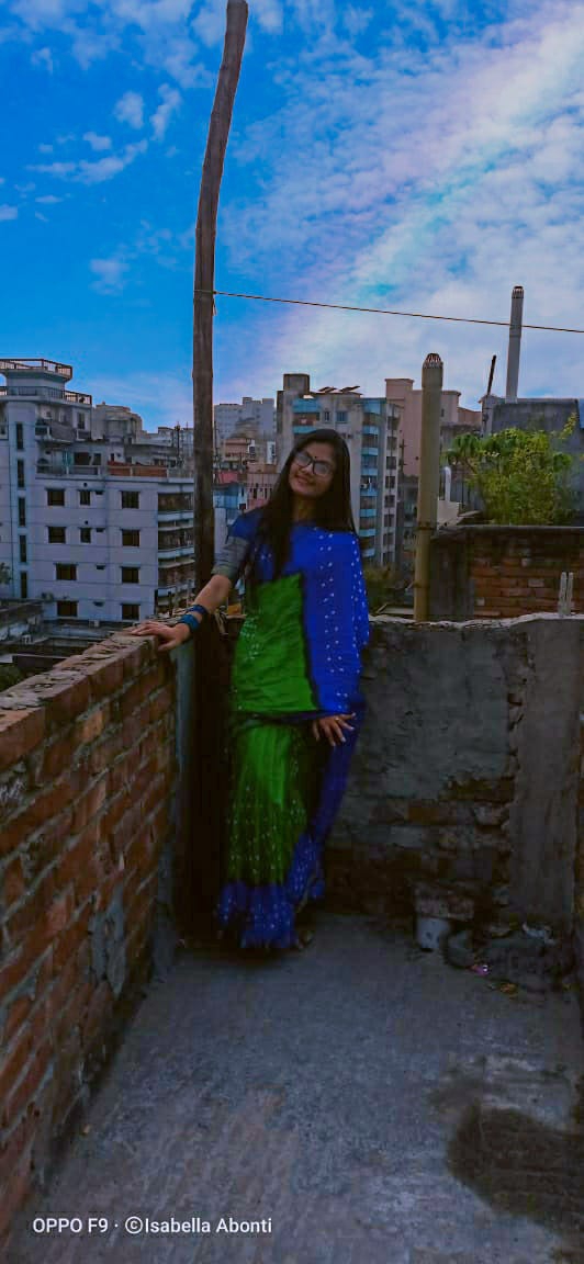 blue and green