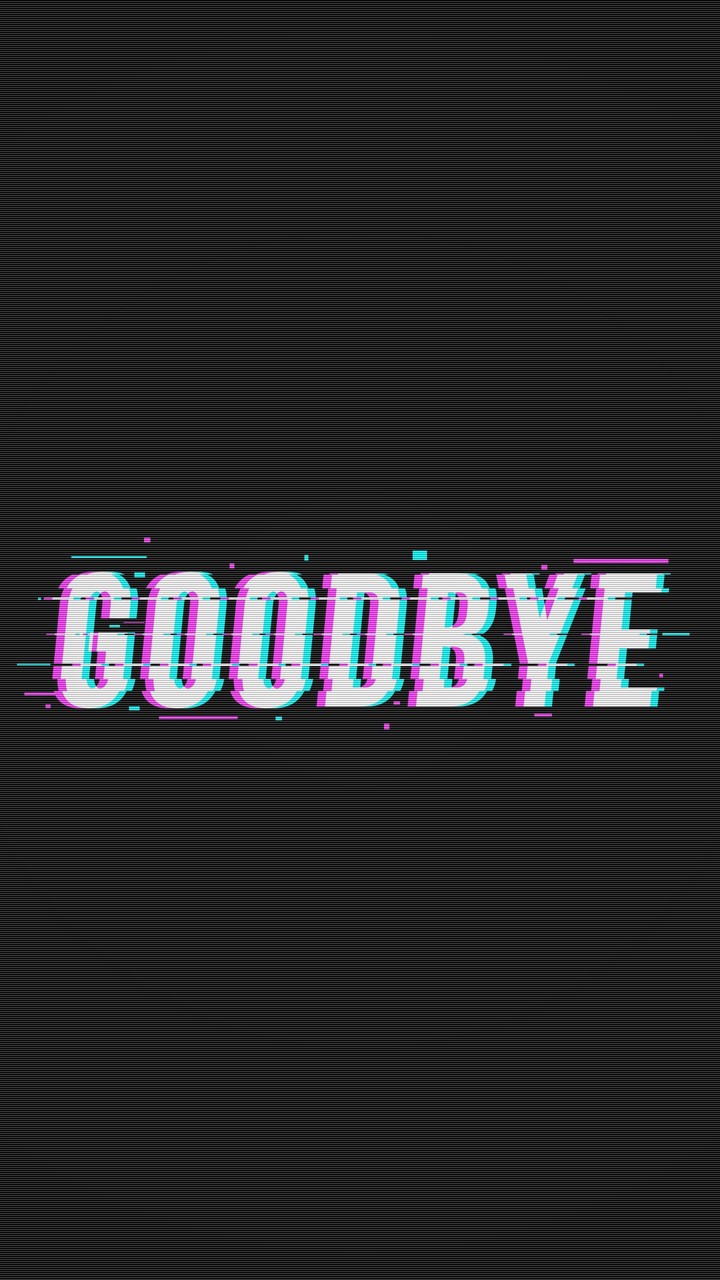 A glitchy goodbye