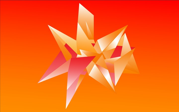 Orange jewel facet