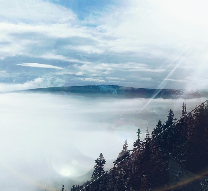 White clouds