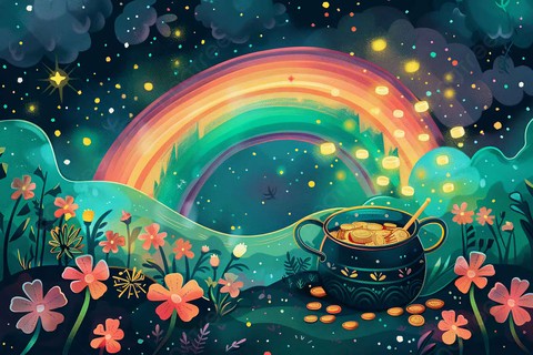 sfondi star, rainbow
