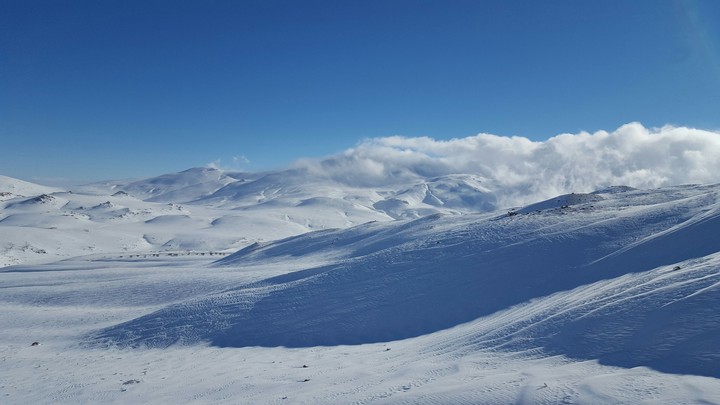 Mountain snow