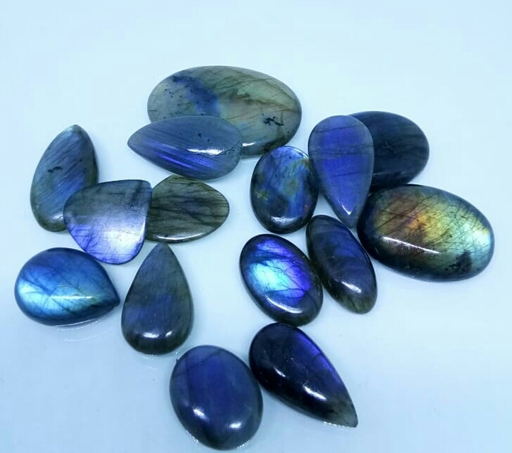 Blue Lite Labradorite Cabochons