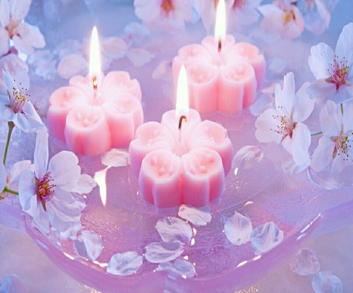 flower candle