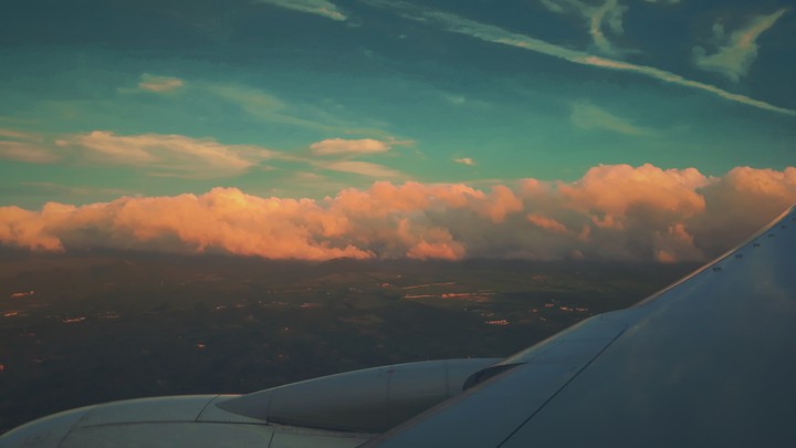 in the plane