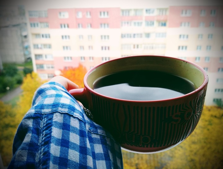 осень - время горячего кофе...
