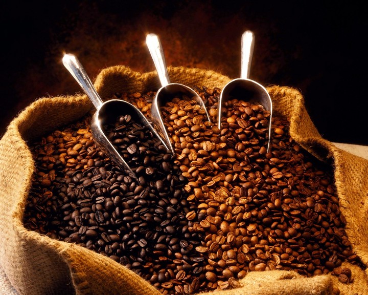 roasted coffee beam