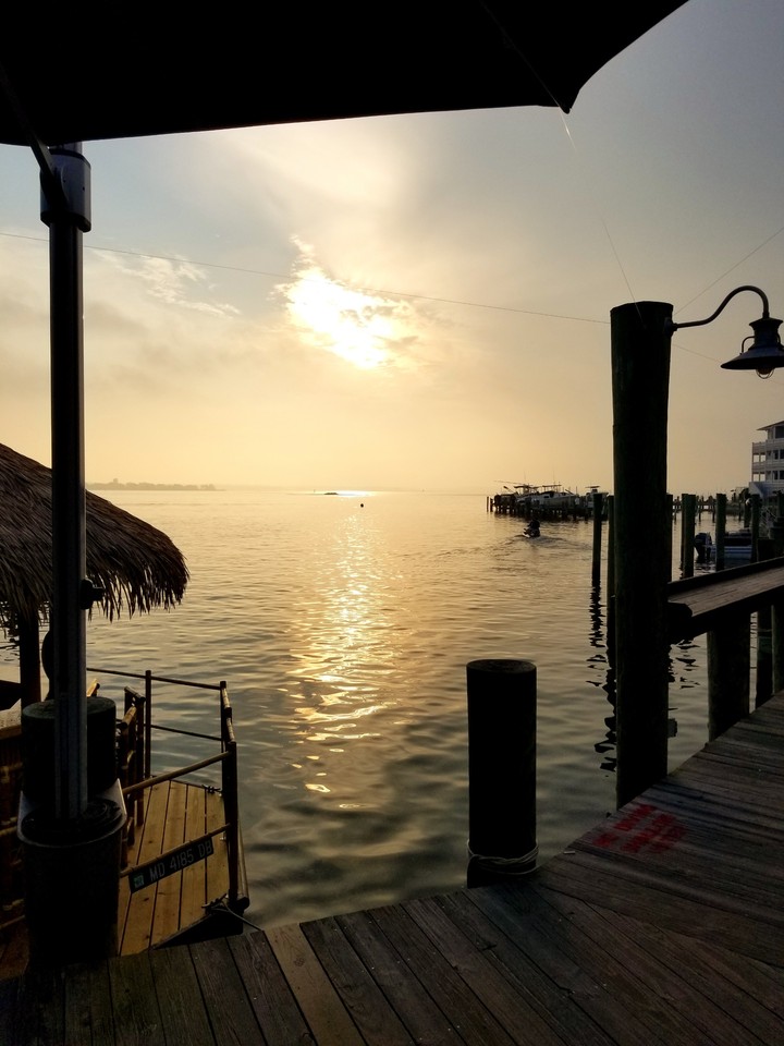 Sittin on the dock of the bay