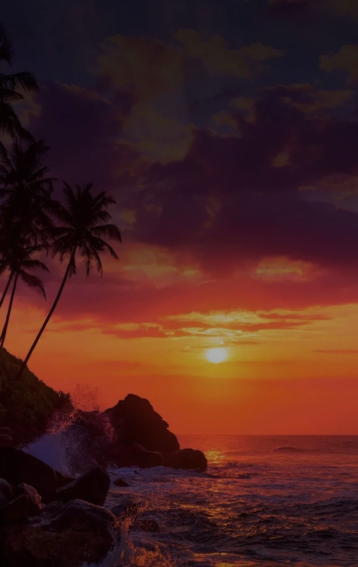 sunset at seashore is only love