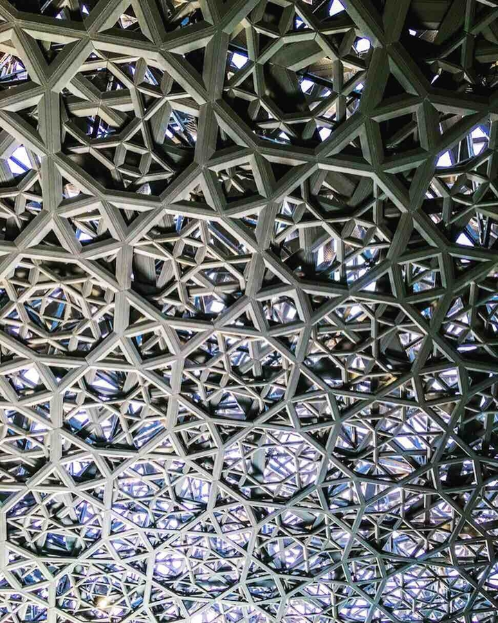 nest roof louvre Abu Dhabi