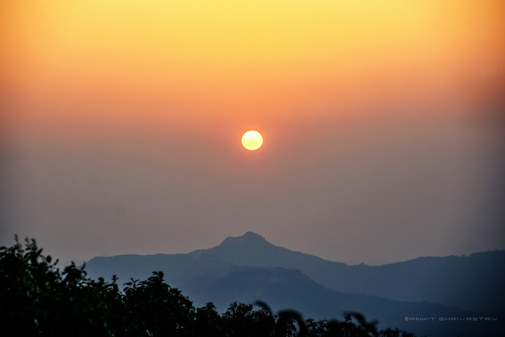 A sunset in mahabaleshwar