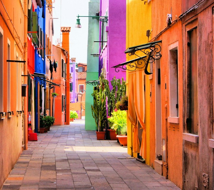 Colourful town