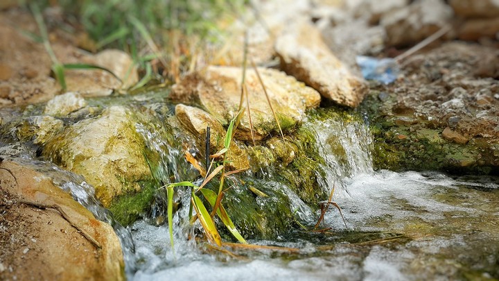 miniature waterfall