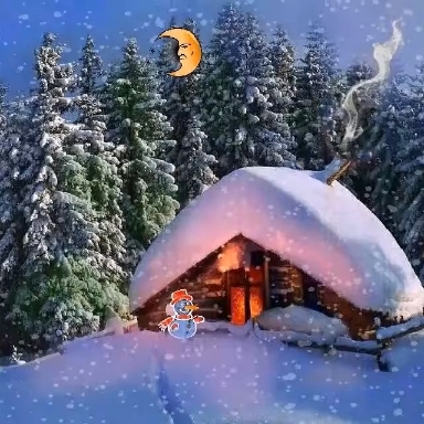 Зимняя ночь ❄️