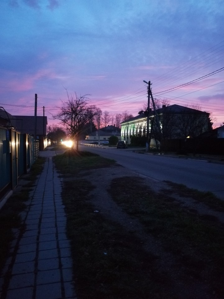 Утренний рассвет.