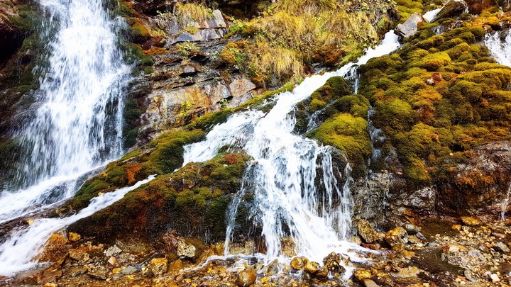 Waterfall in autumn