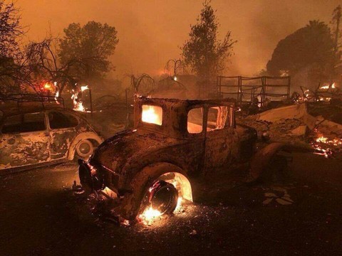 fire, night वॉलपेपर