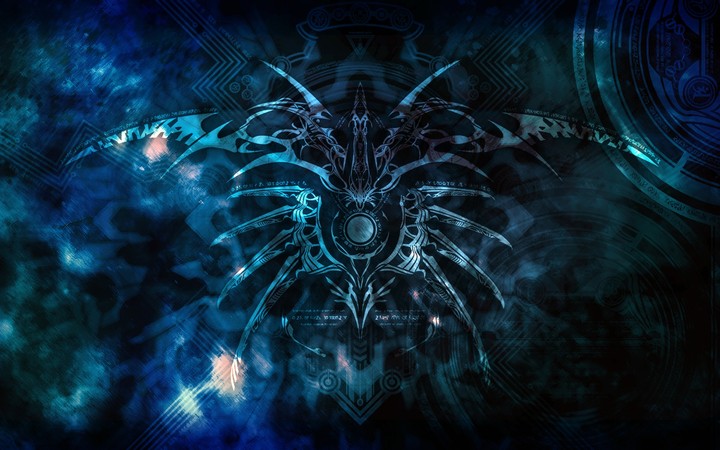 Abstract Blue