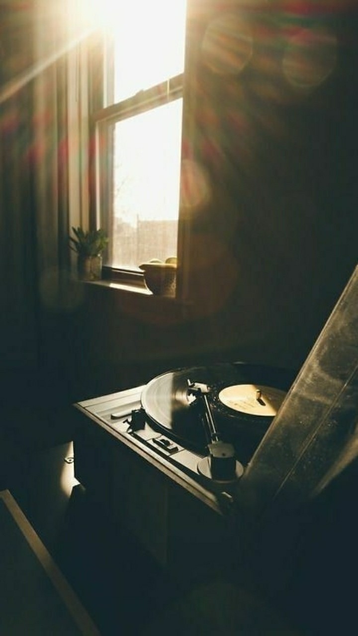 Room with Vinylrecord