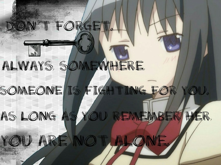 ♢HOMURA AND HER ALONE♢