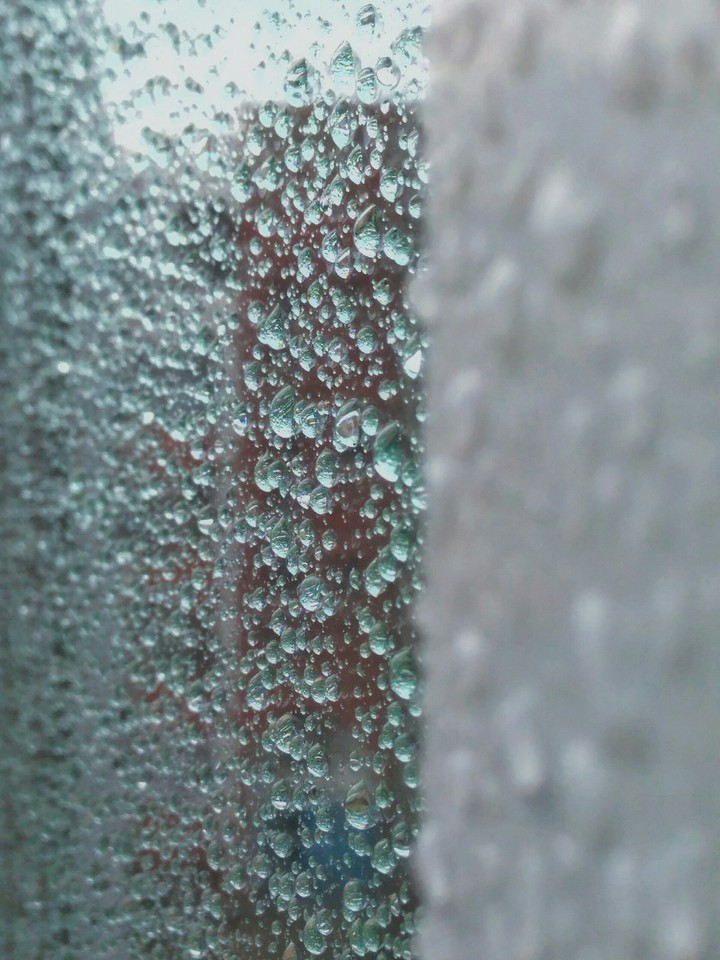 water on glass