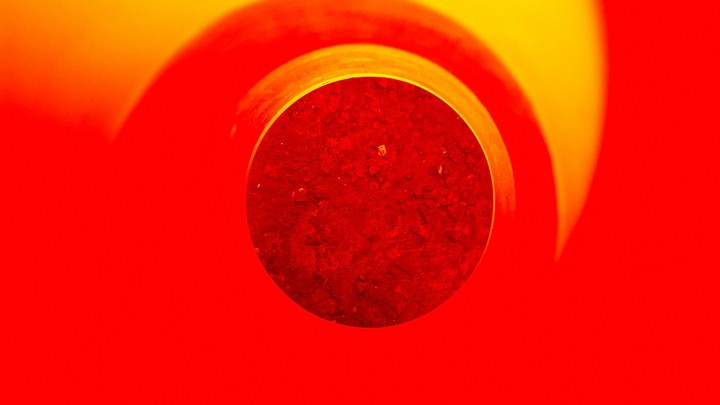 inside a traffic cone...