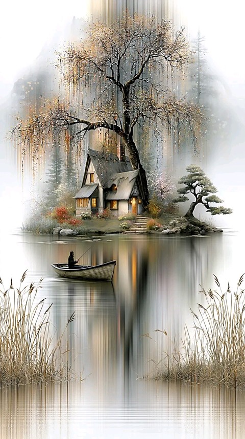 sfondi reflection, river