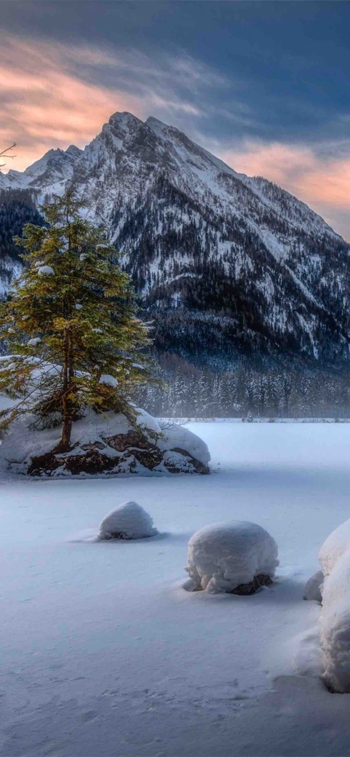 снег