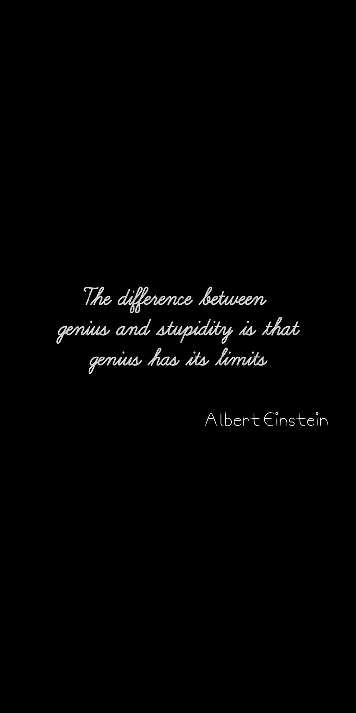 Genius vs stupidity