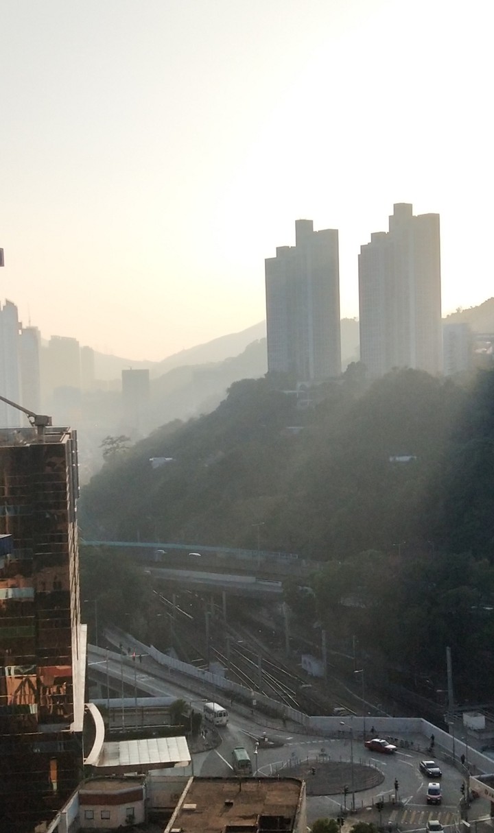 city and mist