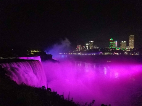 Niagara Falls at night