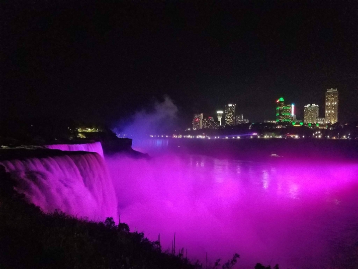 Niagara Falls at night