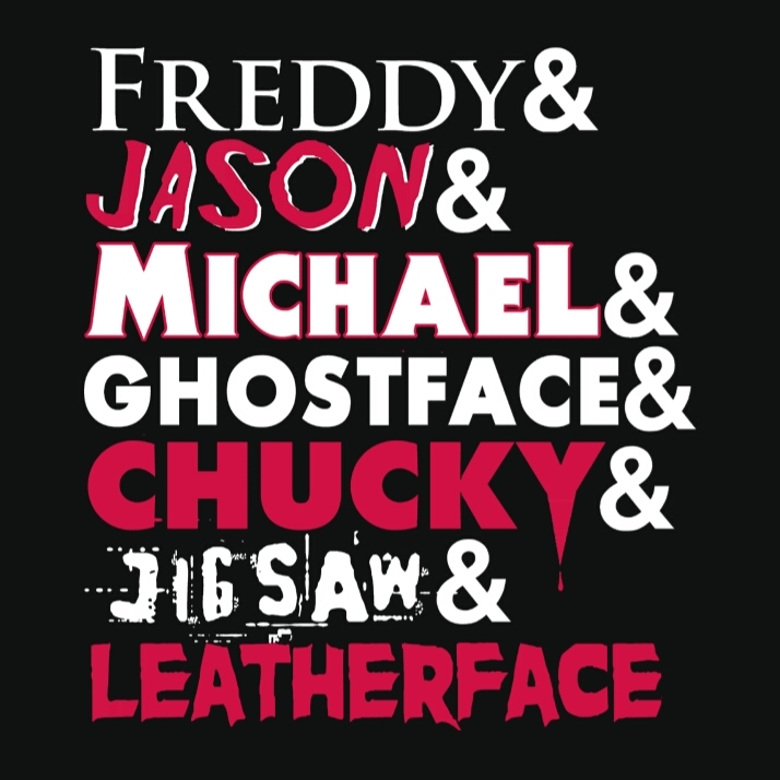 Freddy&Jason&Michael&Ghostface&Chucky&Jigsaw&Leatherface