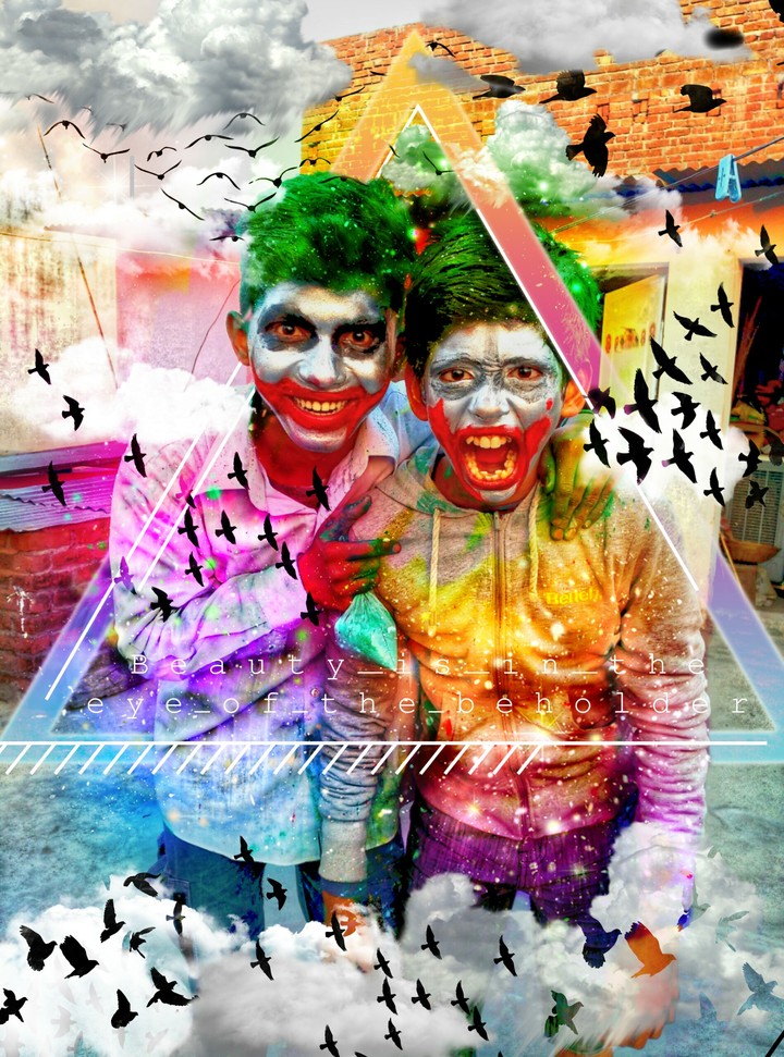 Holi editing from pics art