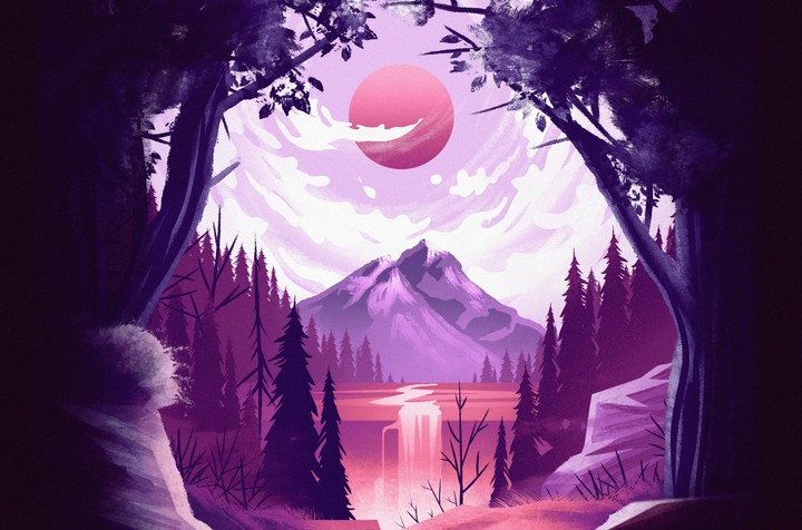 purple