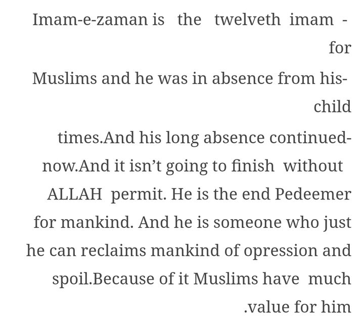 he is someone who just he can reclaims mankind of opression