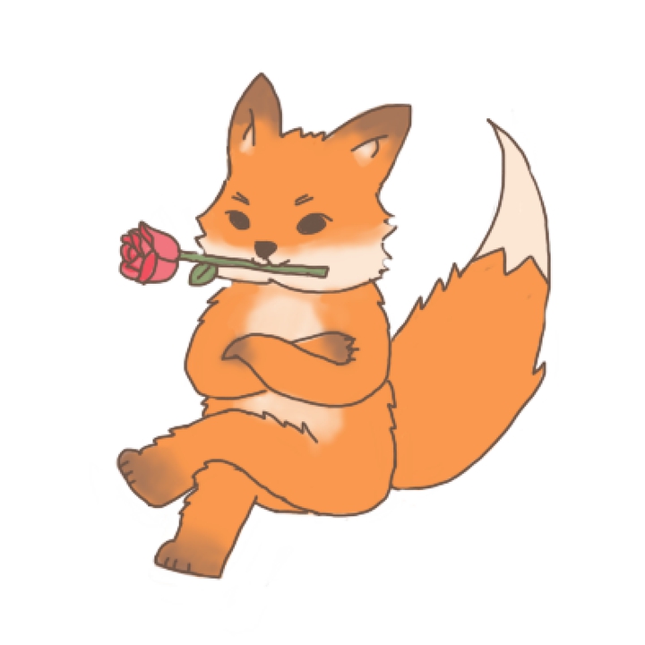 장미꽃 여우  Fox rose