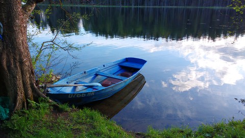 The blue boat