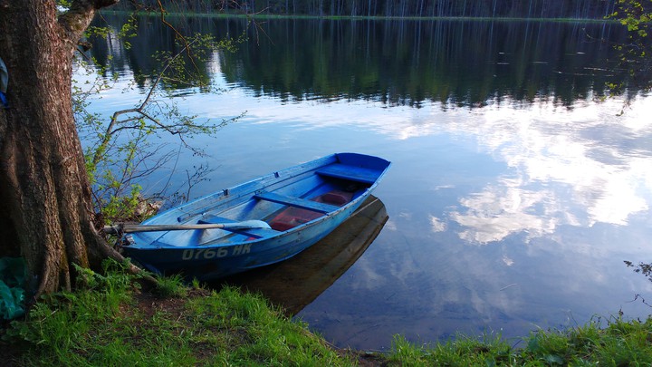 The blue boat