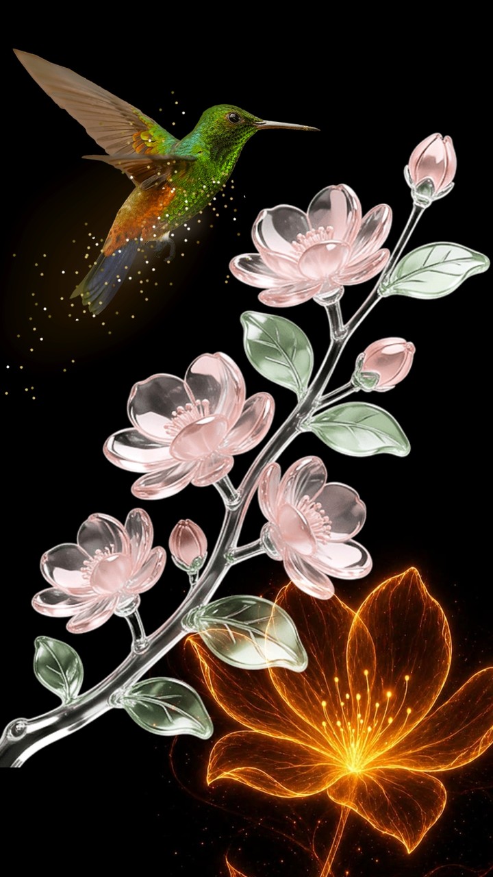 тапети hummingbird, petal