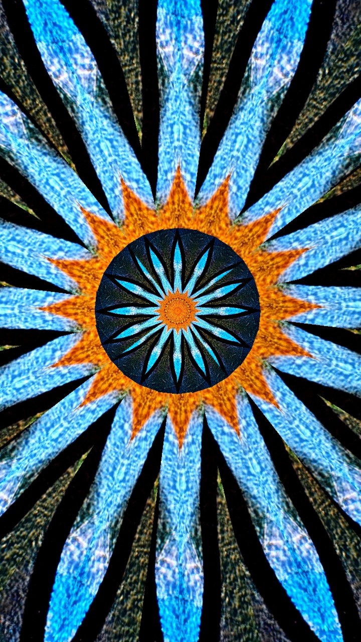 Wall graffiti kaleidoscope