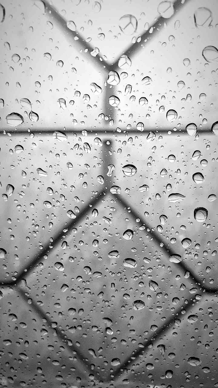 Focused water drops