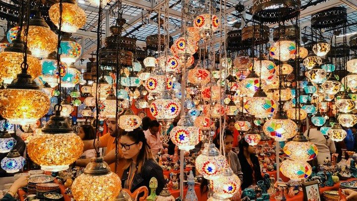 dazzling decor of Istanbul, turkey.