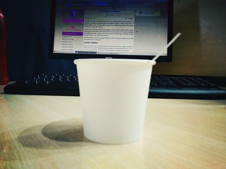 the empty container