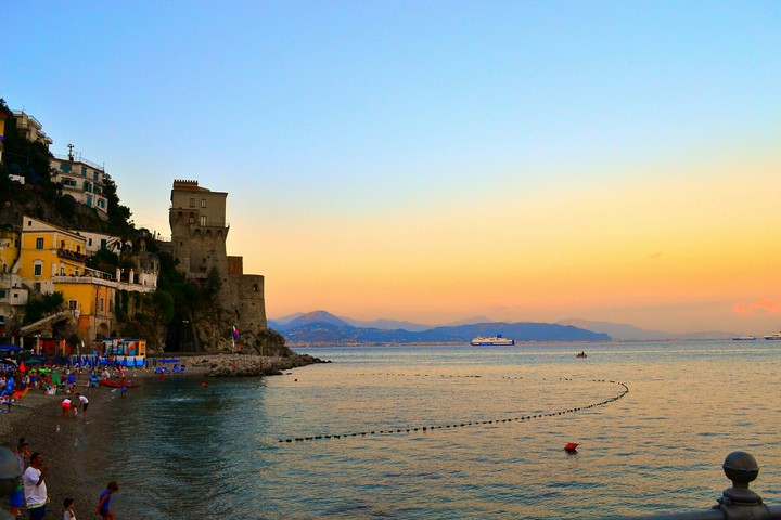 Sunset in Amalfitana Cost (Italy)