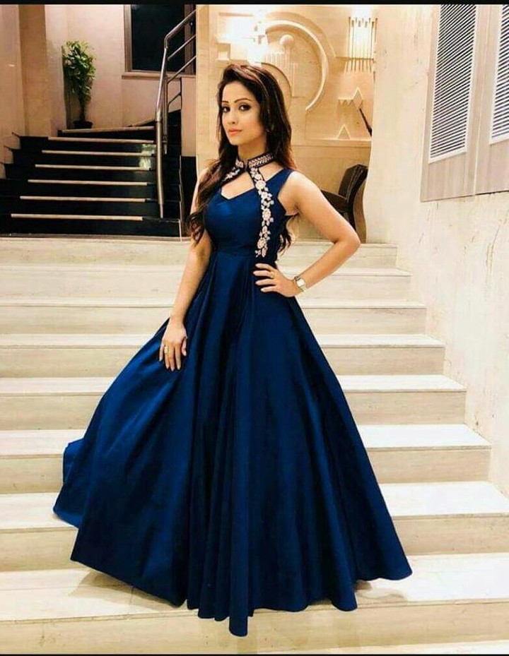 blue frock