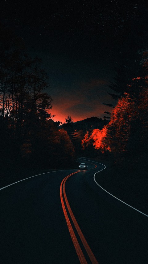 highway, dusk Hintergrundbilder