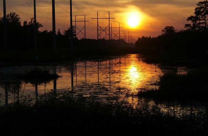 Sunset at the river