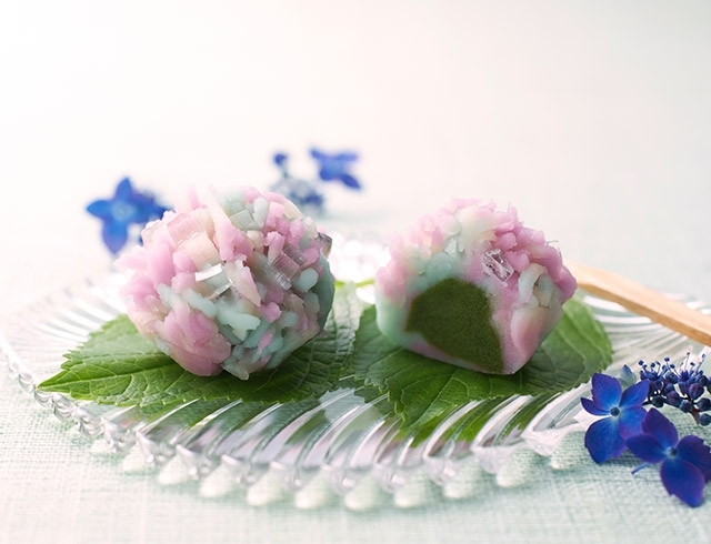 Japanese wagashi － hydrangea